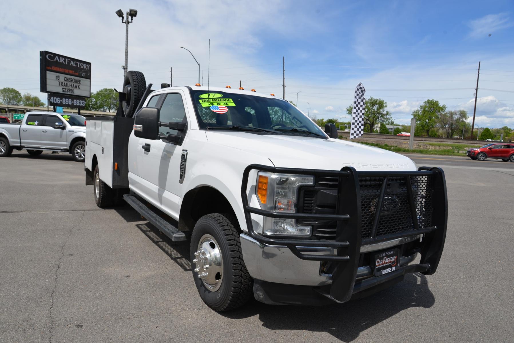 2017 White /Gray Ford F-350 SD XL Supercab Dually (1FD8X3H69HE) with an 6.2 Gasoline V8 engine, 6 speed automatic transmission, located at 4562 State Avenue, Billings, MT, 59101, (406) 896-9833, 45.769516, -108.526772 - 2017 Ford F-350 SuperCab Dually 4WD - Service Body! 6.2L V8 OHV 16V Engine - 6-Speed Automatic Transmission - 4WD - Service/Utility Body - 133,429 miles - Inspected and serviced - copy of inspection and work performed as well as a full vehicle history report provided - Ready to go to the jobsite - Photo #25